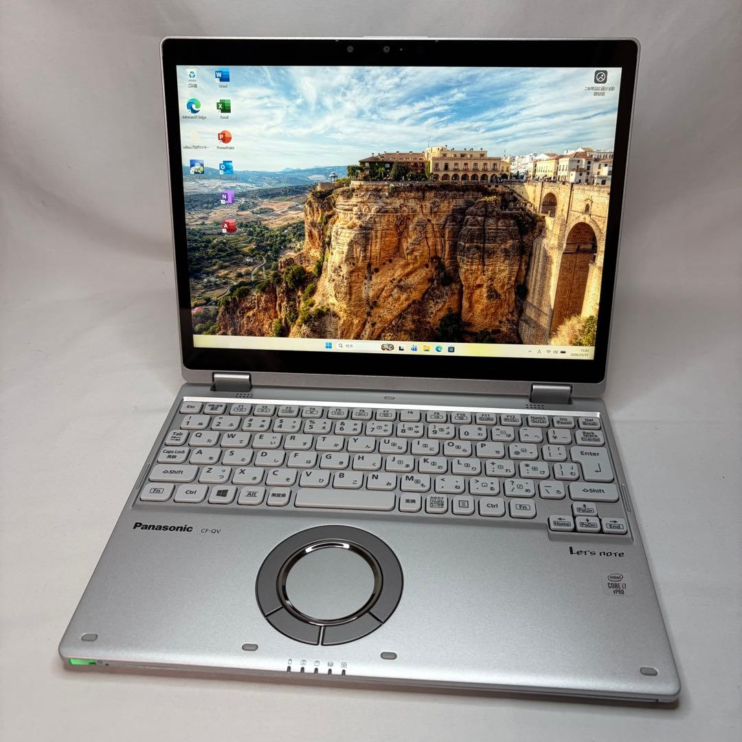 準美品 LTE 10世代 i7 16GB 512GB Let'sNote QV9
