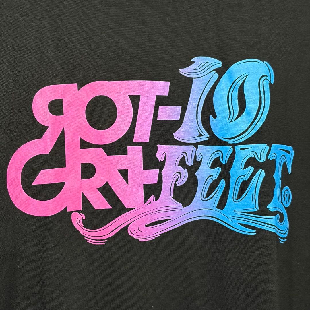 XLサイズ ROTTENGRAFFTY 10-FEET グラデ 黒 半袖Tシャツ
