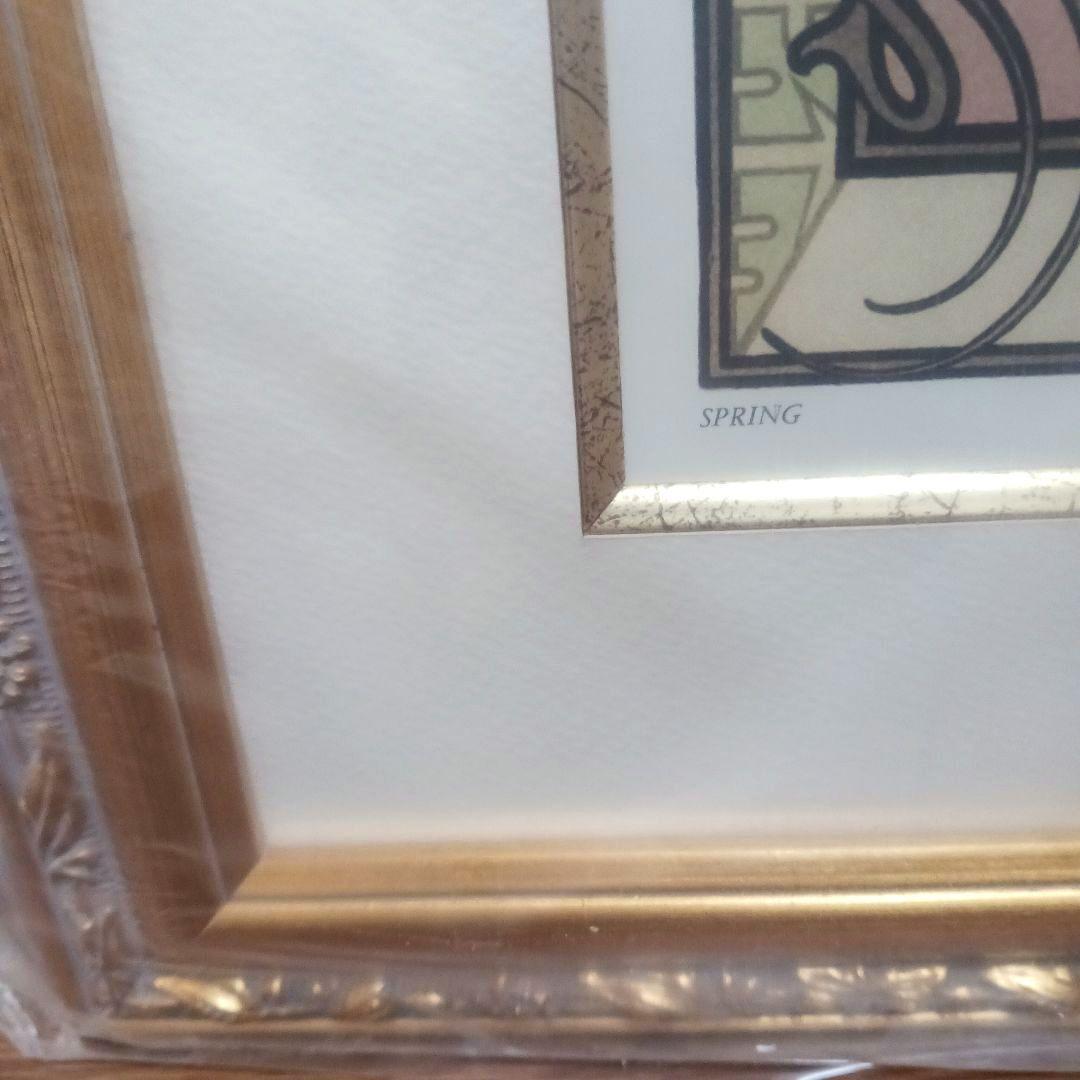 額装 ミュシャ リトグラフ 春✨未使用品✨ 90×50cm