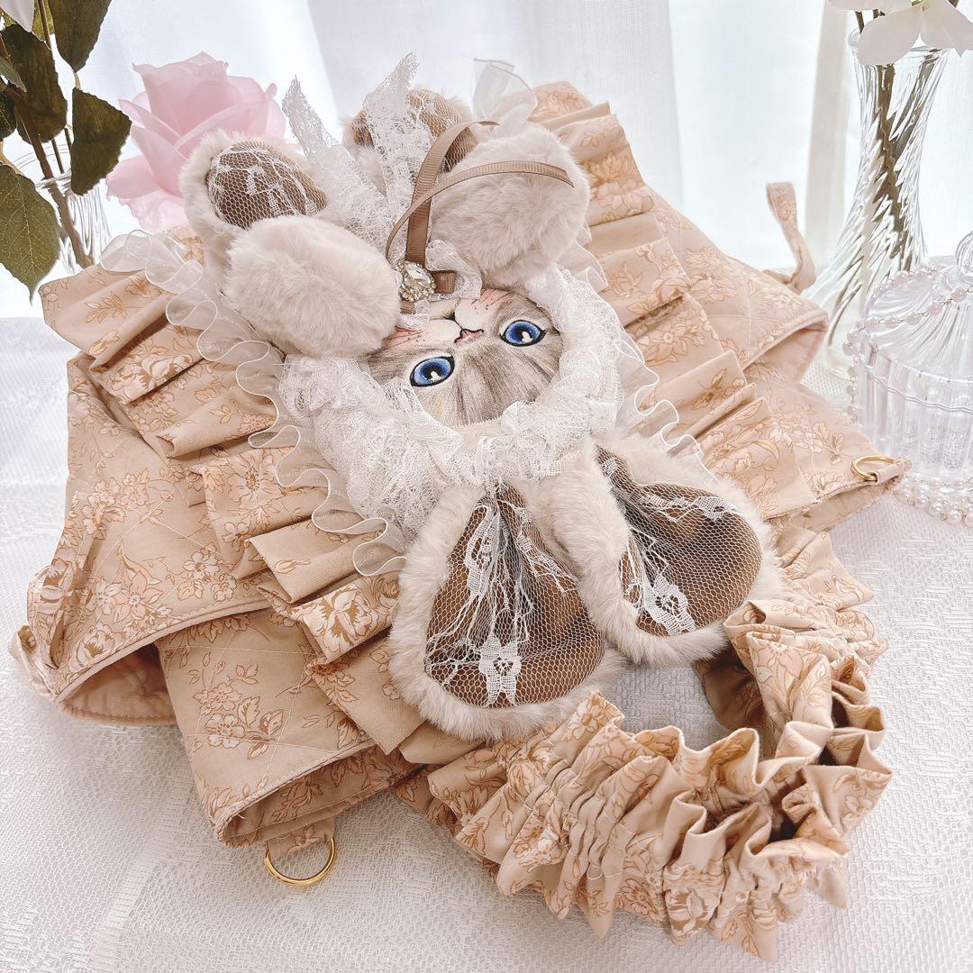 コヤンイサムチョン　ルミちゃん　くすみベージュフリル　レース