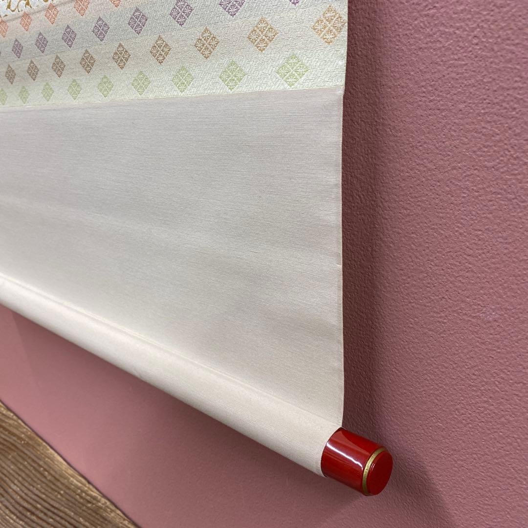 美品 掛け軸 小森春峰 立雛図 共箱 縁起物 ひな祭り 桃の節句