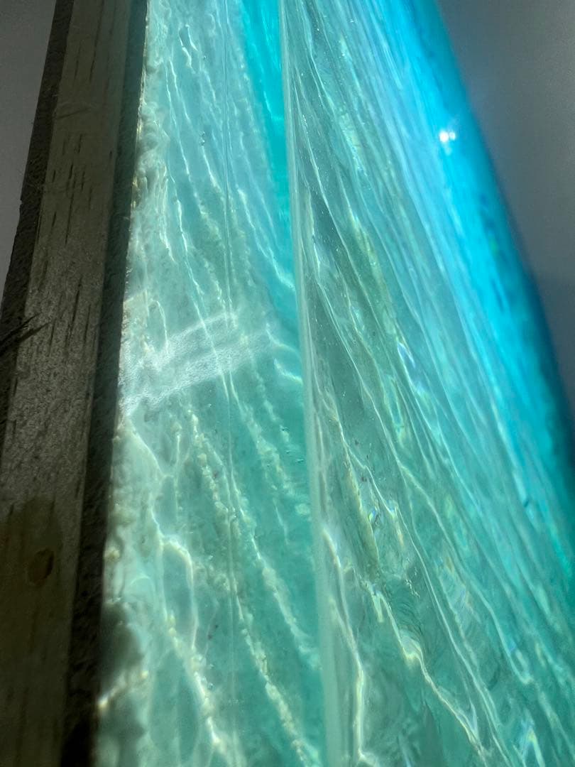 【波紋アート】Real Ocean／幻の島／42cm × 30cm／壁掛けアート