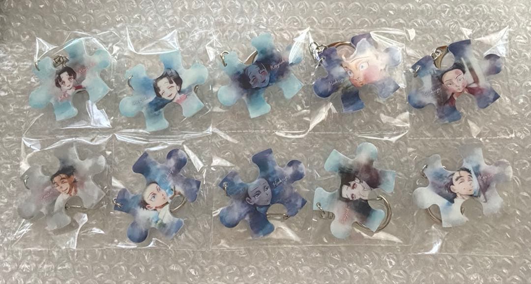 鬼滅の刃　くだらない過去　ランダムパズルピースチャーム　コンプリート