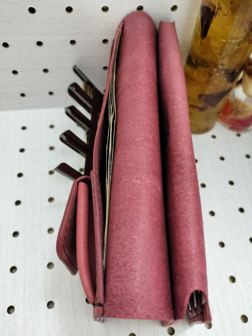 【訳あり：試作品】キャッチャー財布　本革財布　ハンドメイド　長財布