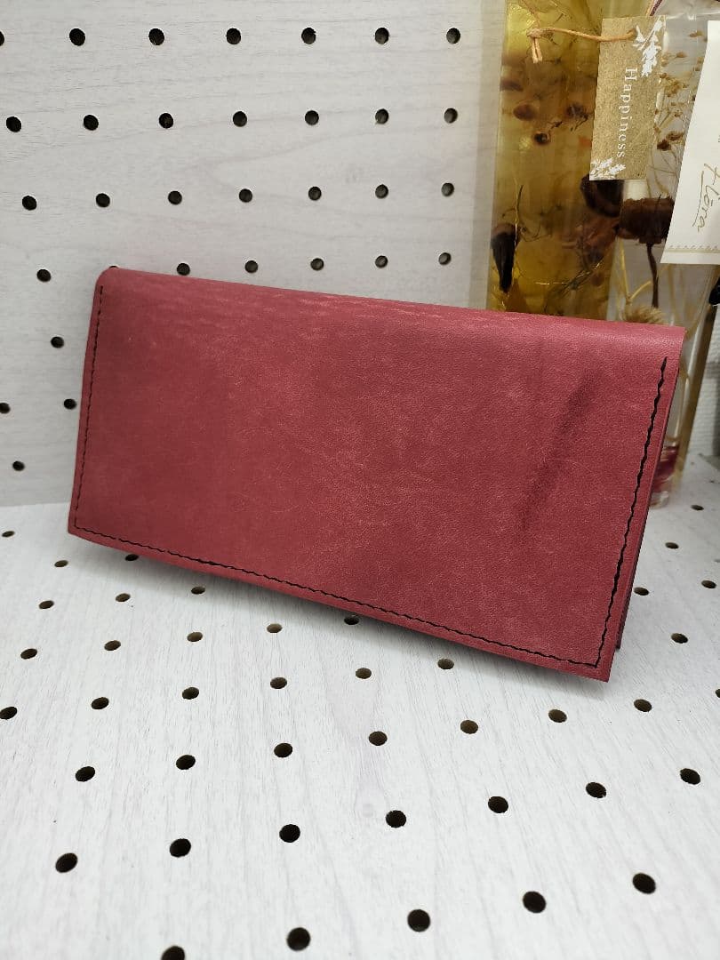 【訳あり：試作品】キャッチャー財布　本革財布　ハンドメイド　長財布