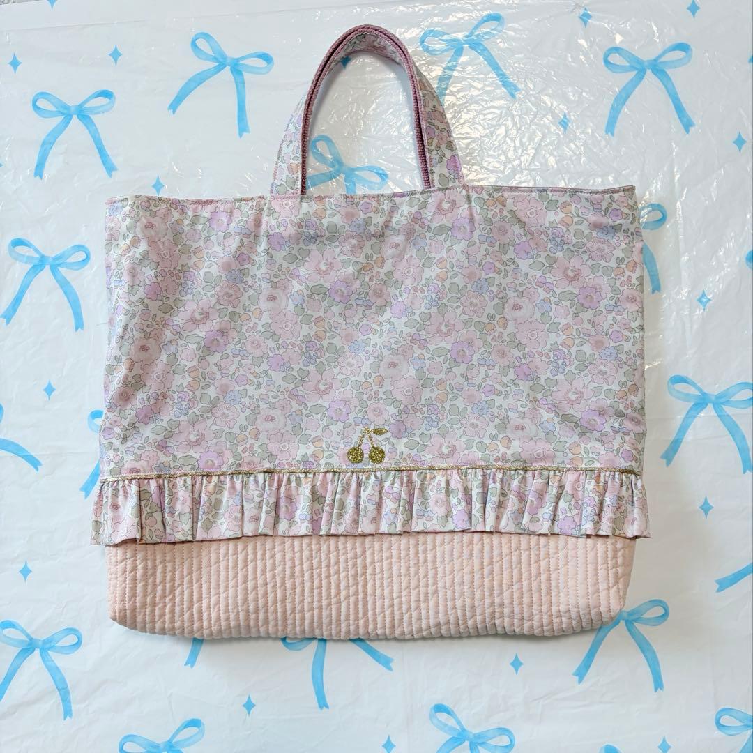 リバティ　ベッツィ×ヌビ　レッスンバッグ上履き入れ体操服袋ハンドメイド