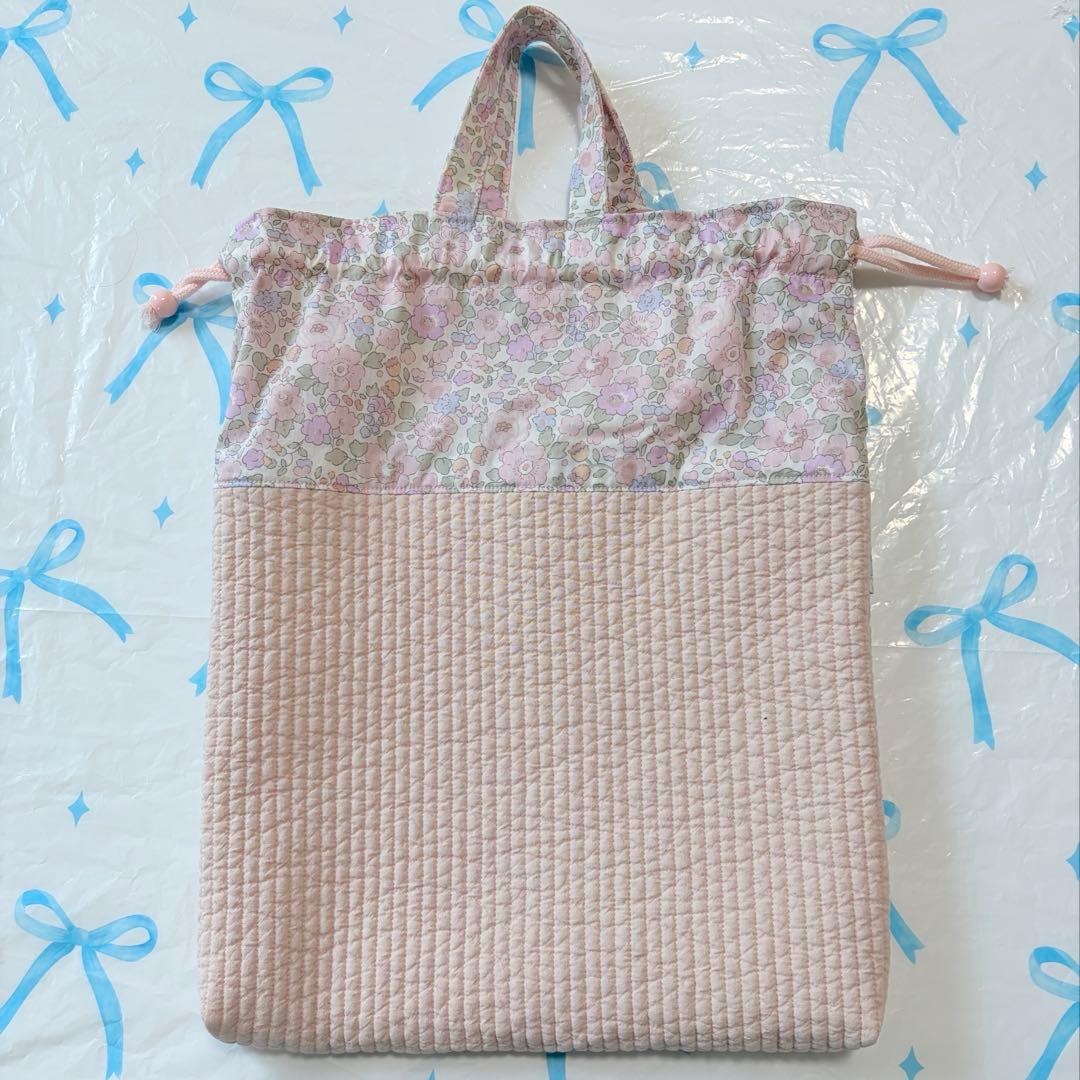 リバティ　ベッツィ×ヌビ　レッスンバッグ上履き入れ体操服袋ハンドメイド