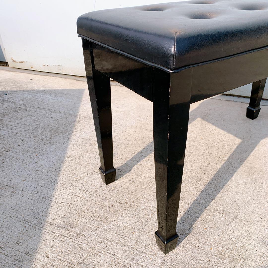 【送料込】YAMAHA アンティーク ピアノ椅子 ヴィンテージチェア ブラック