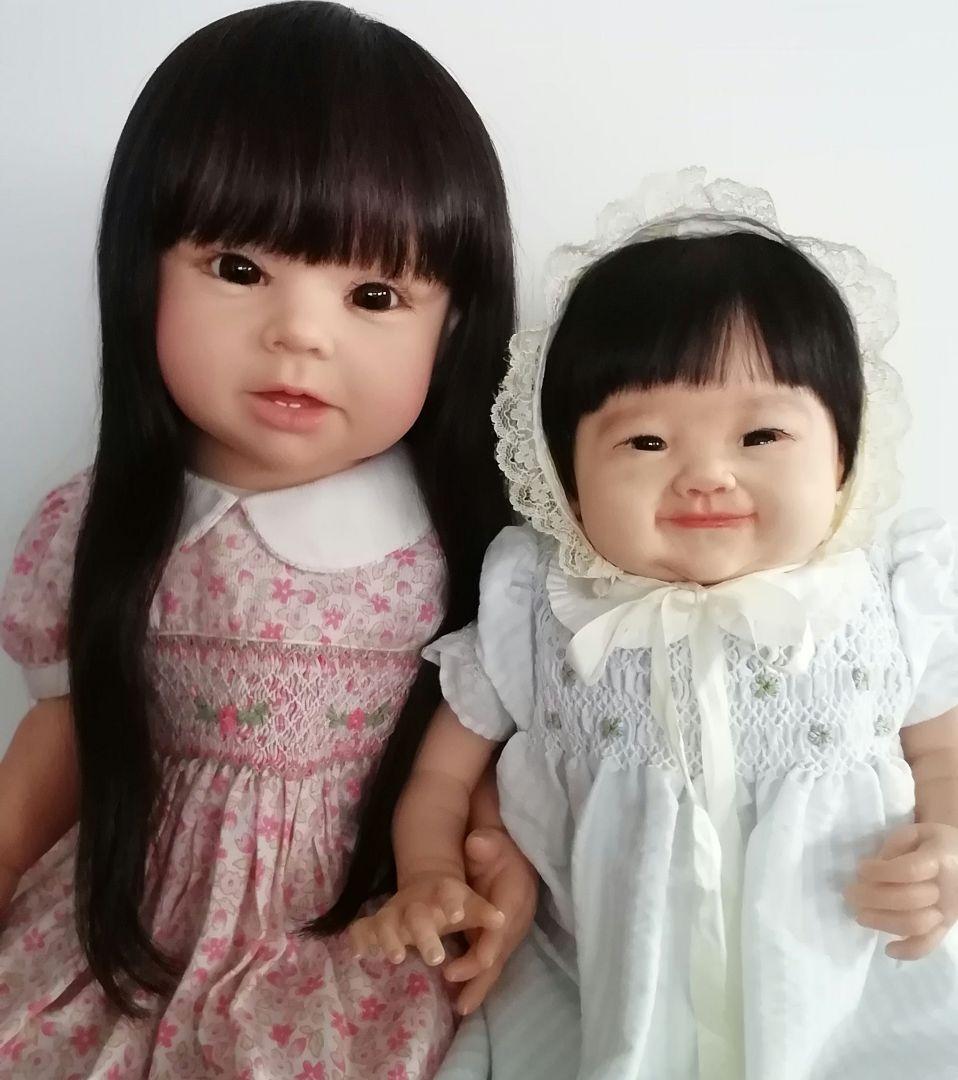 リボーンドール　黒髪ボニーちゃん　リボーンベビー　抱き人形　セラピー