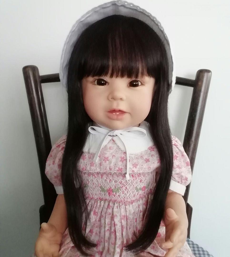 リボーンドール　黒髪ボニーちゃん　リボーンベビー　抱き人形　セラピー