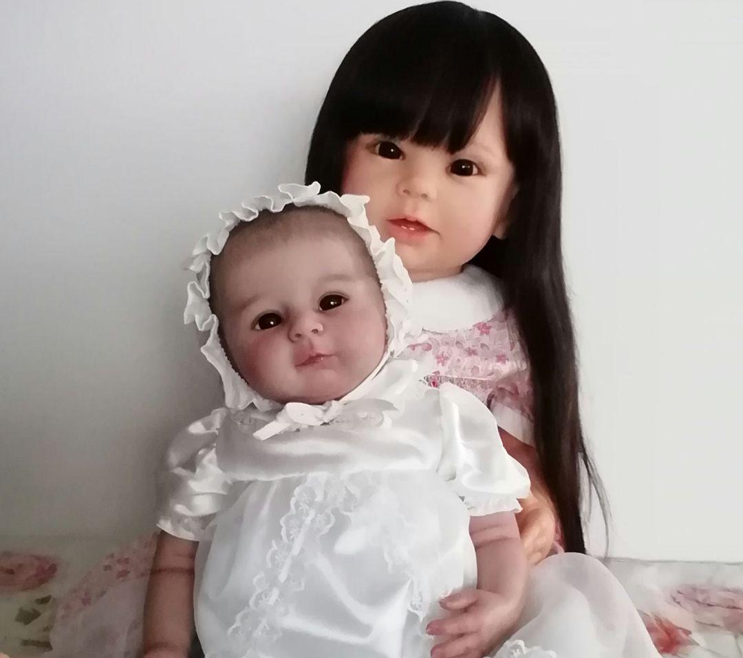 リボーンドール　黒髪ボニーちゃん　リボーンベビー　抱き人形　セラピー