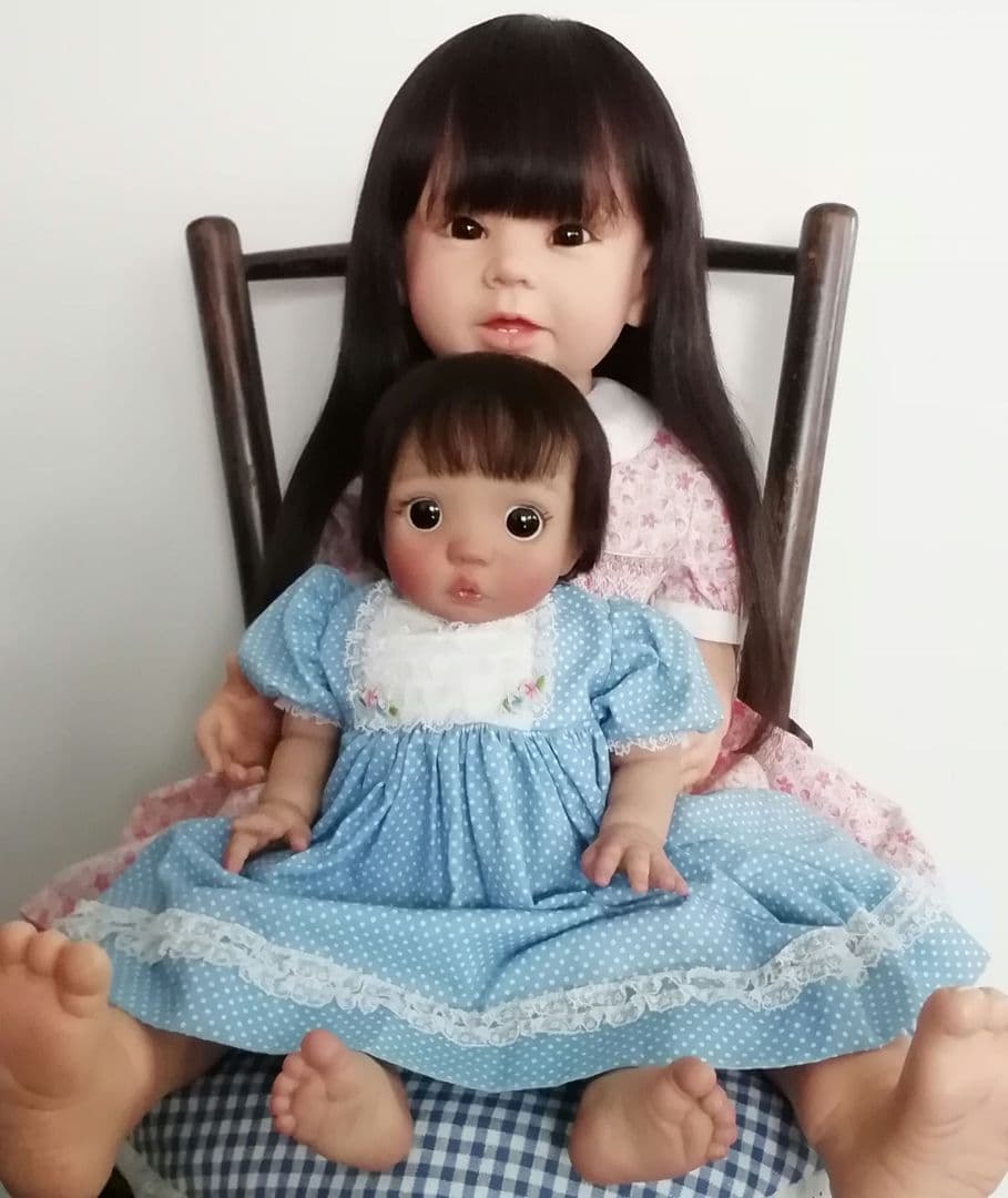 リボーンドール　黒髪ボニーちゃん　リボーンベビー　抱き人形　セラピー