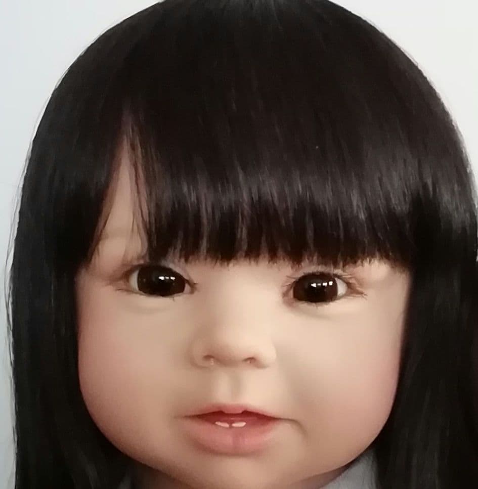 リボーンドール　黒髪ボニーちゃん　リボーンベビー　抱き人形　セラピー