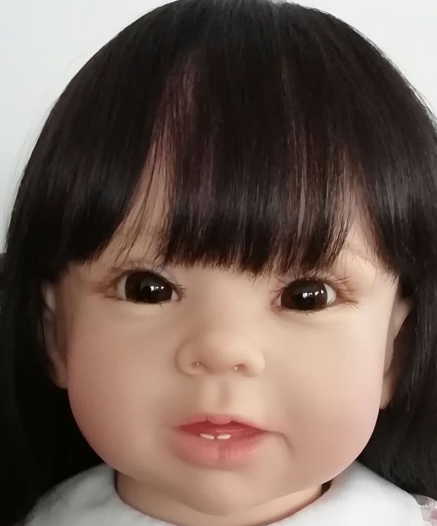 リボーンドール　黒髪ボニーちゃん　リボーンベビー　抱き人形　セラピー