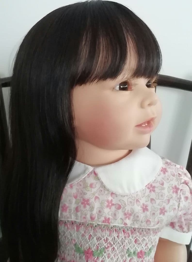 リボーンドール　黒髪ボニーちゃん　リボーンベビー　抱き人形　セラピー