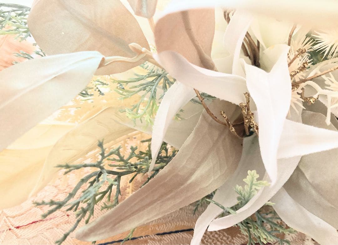 White goldカサブランカスワッグ50㎝