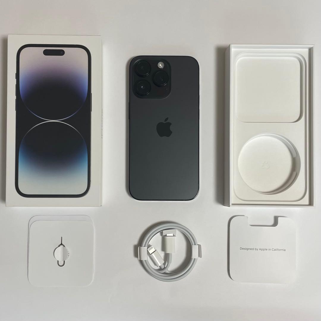 【極美品】iPhone14 Pro スペースブラック 128GB 【付属品完備】
