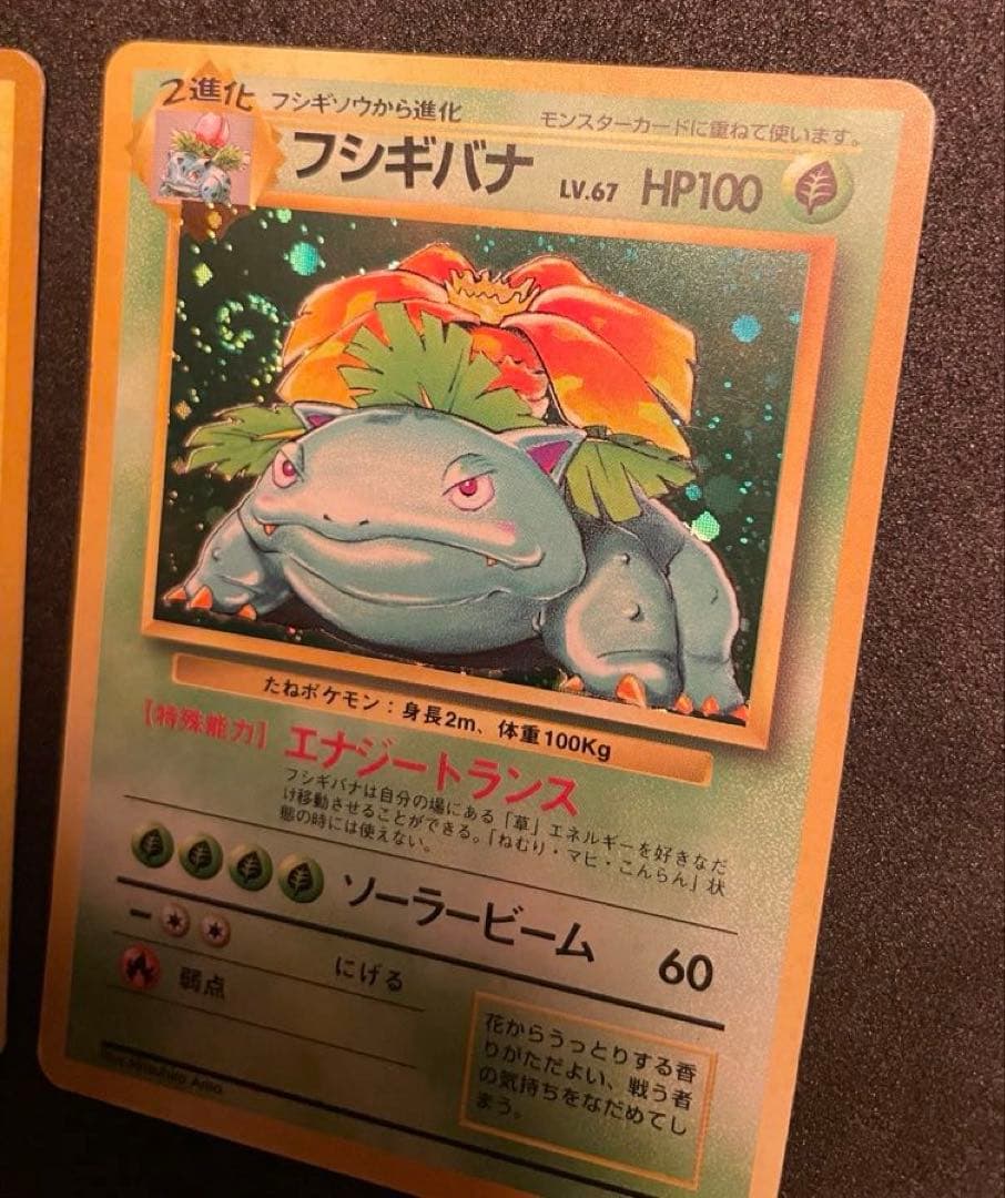 本日限定価格　旧裏 ポケモンカード 全て全面ホロ　3枚 フシギバナ　ミュウツー