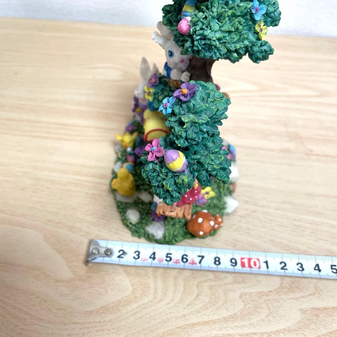 ウサギのオブジェ　小動物のインテリア　陶器置き物　可愛いインテリア