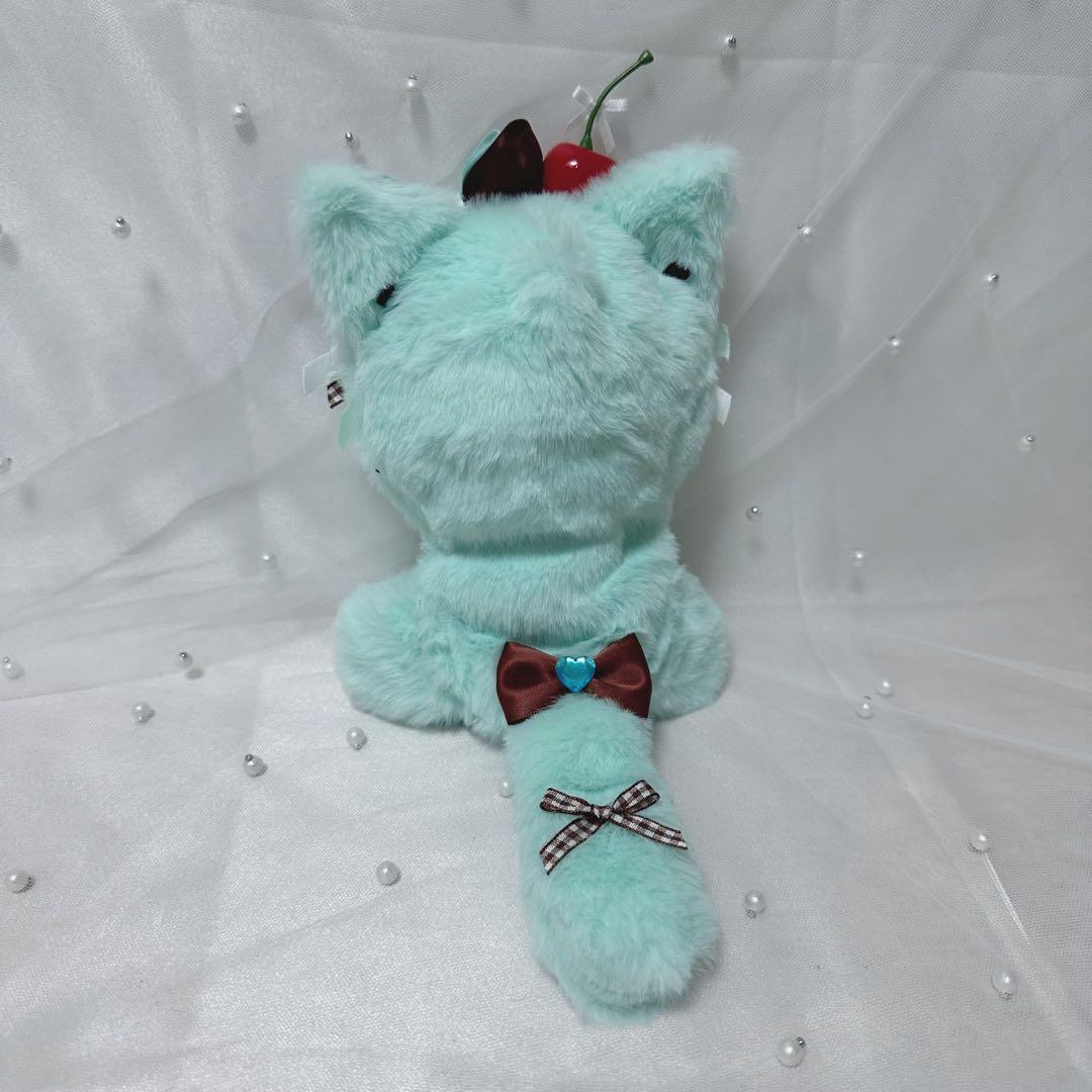 ぬい服 10~13cm おすわり ネコ ミントグリーン