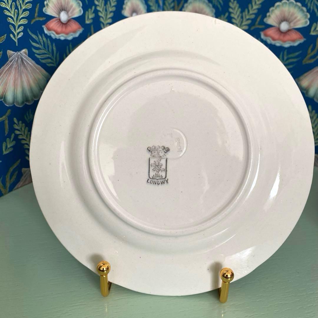 フランスアンティークLongwy ロンウィ プレートチェリー【A】