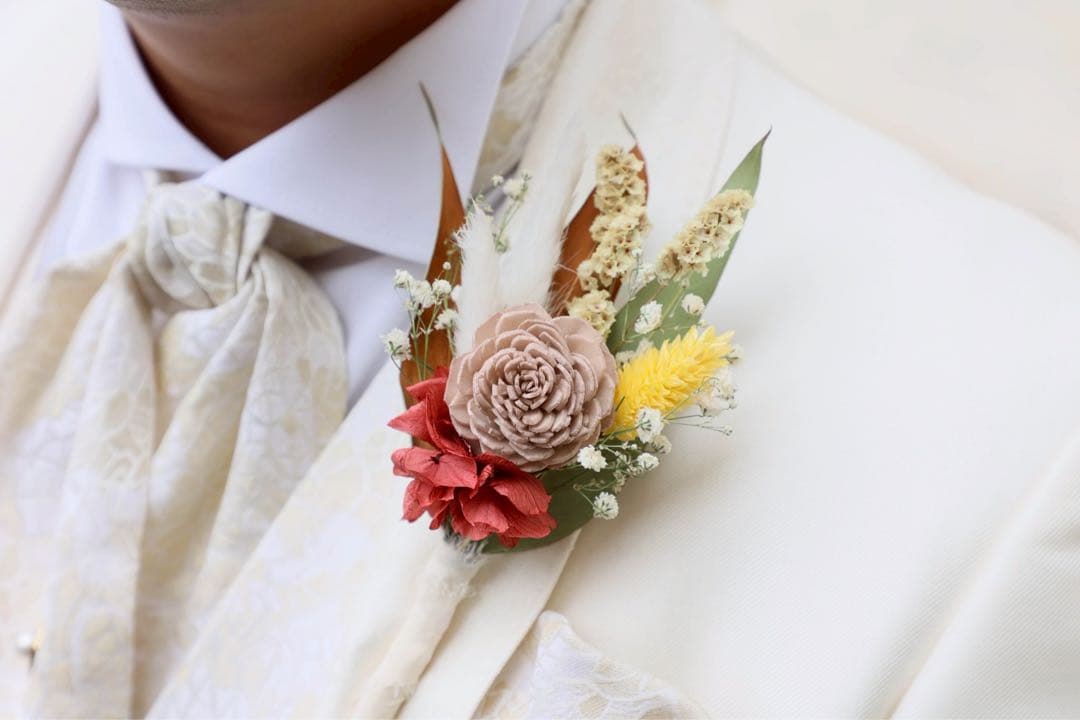 ドライフラワー ブーケ ブートニア 結婚式 前撮り ウェディング フォト