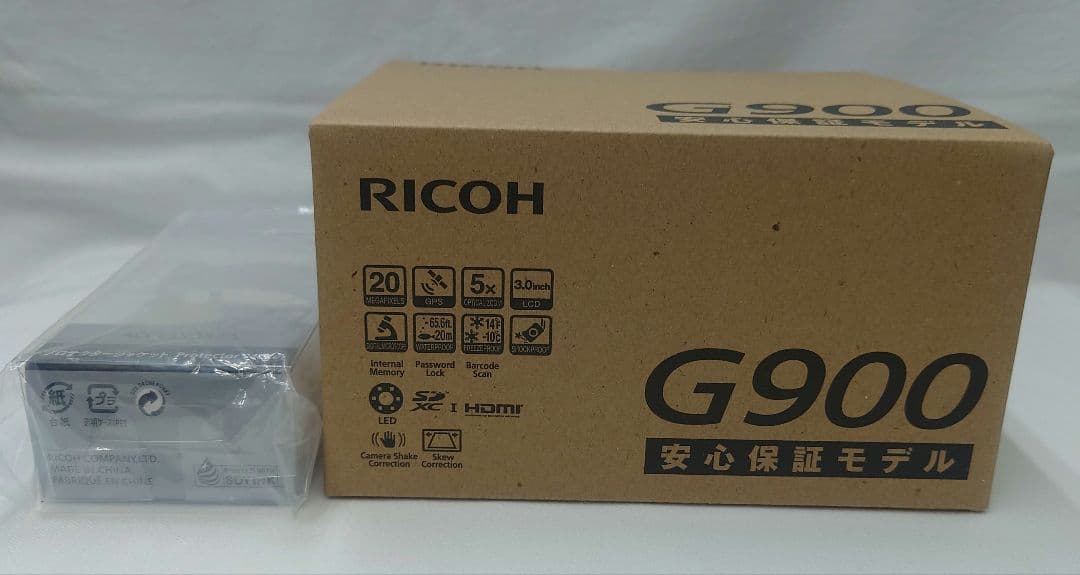 RICOHリコー 防水防塵業務用デジタルカメラG900 予備バッテリー付