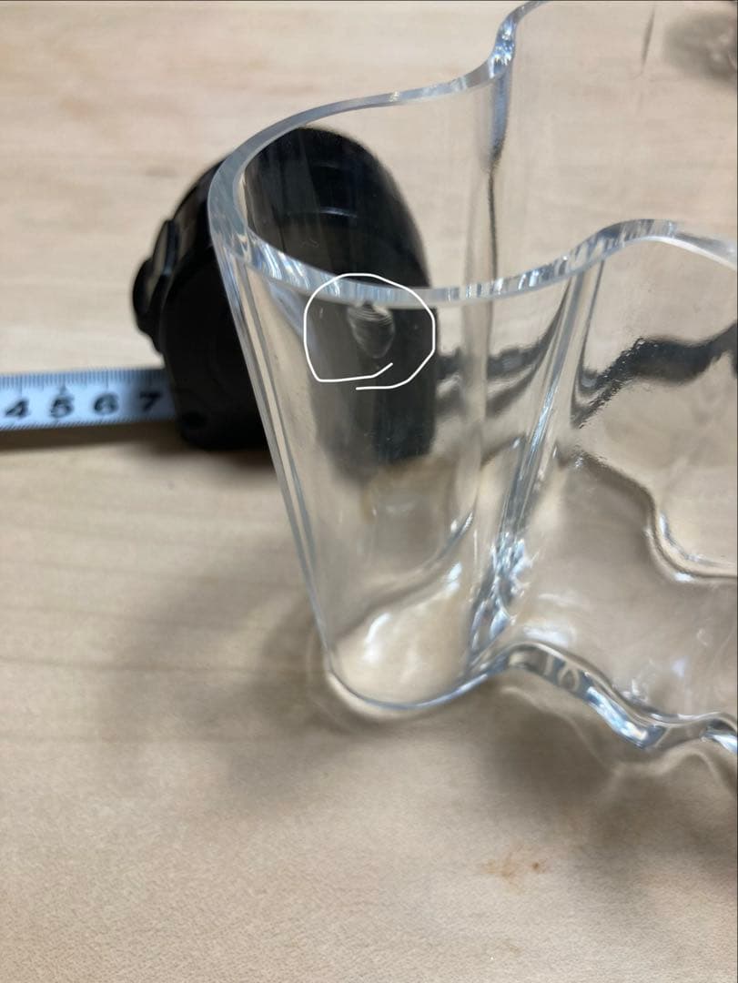 イッタラ　アアルト高さ9.5cm クリア