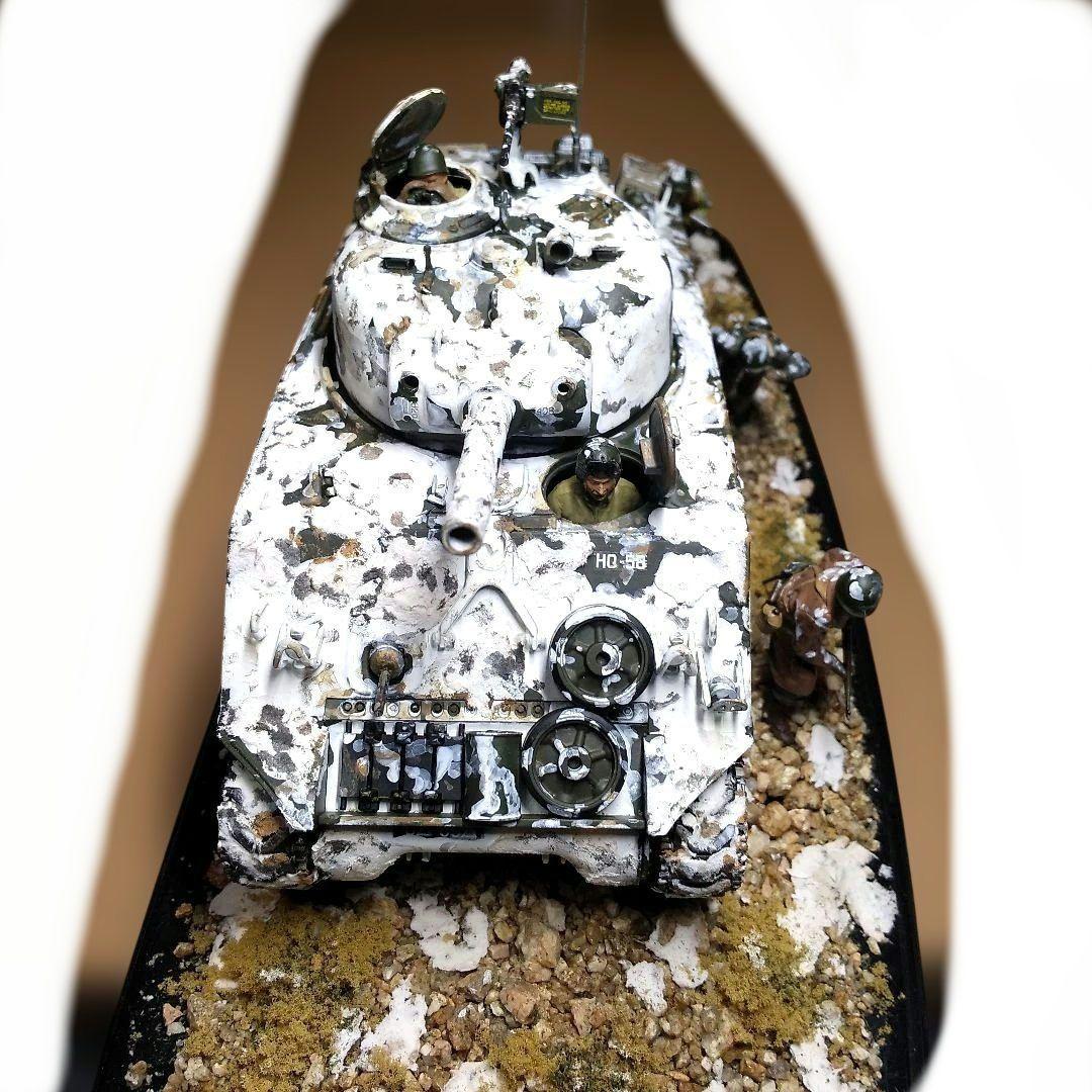 米軍M4A3シャーマン105mm榴弾砲搭載(突撃支援)冬季バージョン仕上げ