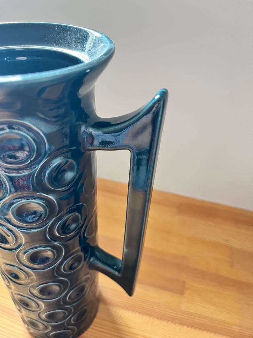 ポートメリオンジュピター　ブルー　ヴィンテージ　ポット　蓋なし　ピッチャー型花器