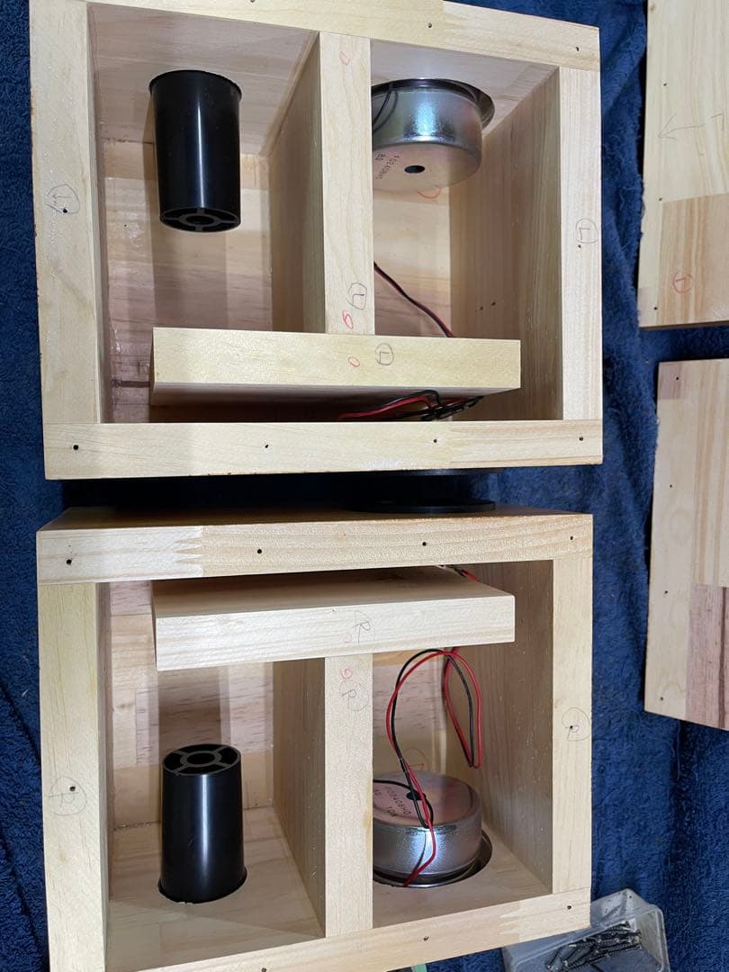 wooden8 Wバスレフ　自作スピーカー