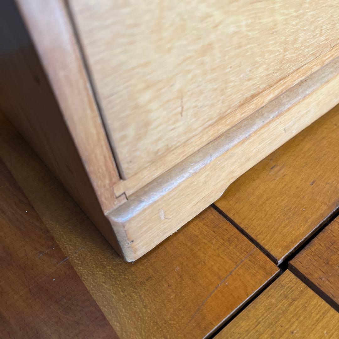 ヴィンテージ　天然木　小引き出し　レトロ　多段チェスト