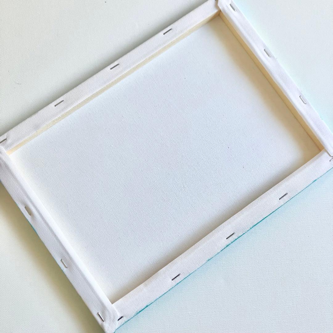 garden＊4号サイズ　絵画　原画　風景画　春　花　ミモザ　菜の花　桜