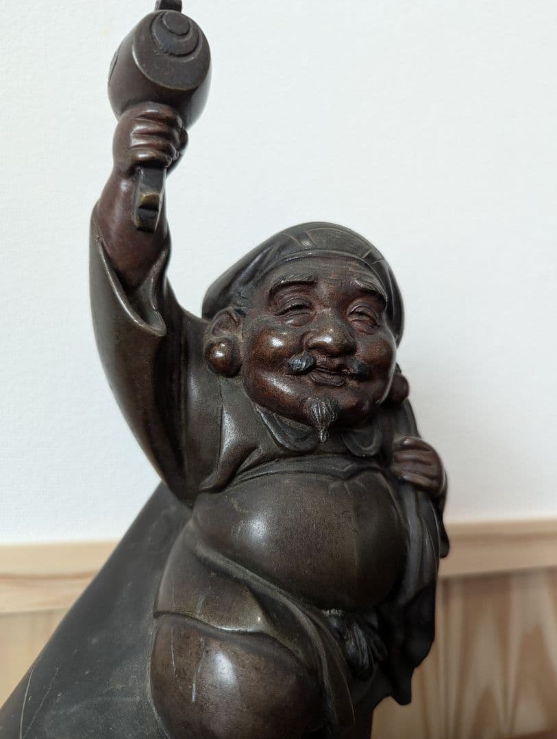 大黒天 銅像 七福神 ブロンズ像 約4kg 縁起物 置物
