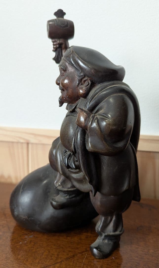 大黒天 銅像 七福神 ブロンズ像 約4kg 縁起物 置物