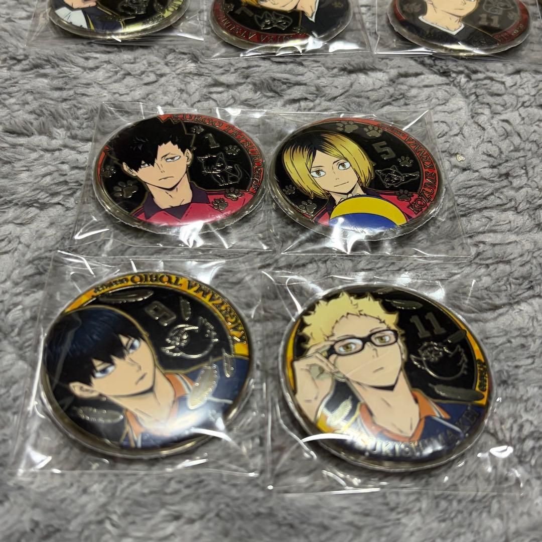 ハイキュー‼︎ 金バッチ　7点セット　烏野　音駒　梟谷　稲荷崎