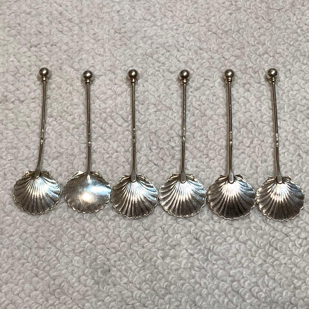 バーナード・インストーン　ギョーシエ・エナメル製　デミタススプーン　6色セット