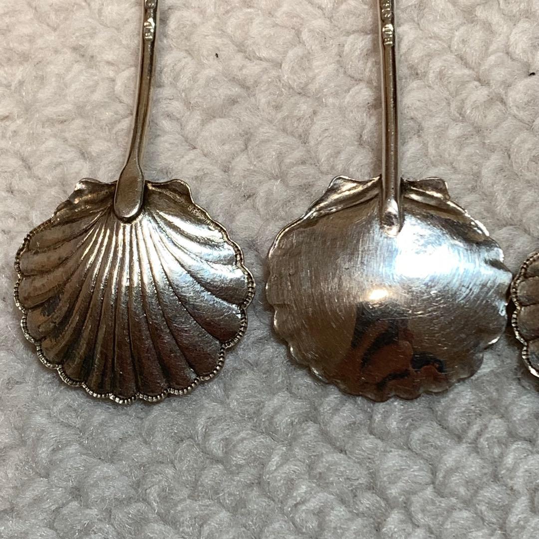 バーナード・インストーン　ギョーシエ・エナメル製　デミタススプーン　6色セット