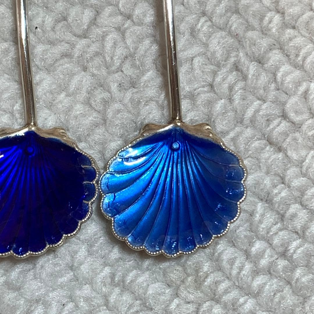 バーナード・インストーン　ギョーシエ・エナメル製　デミタススプーン　6色セット