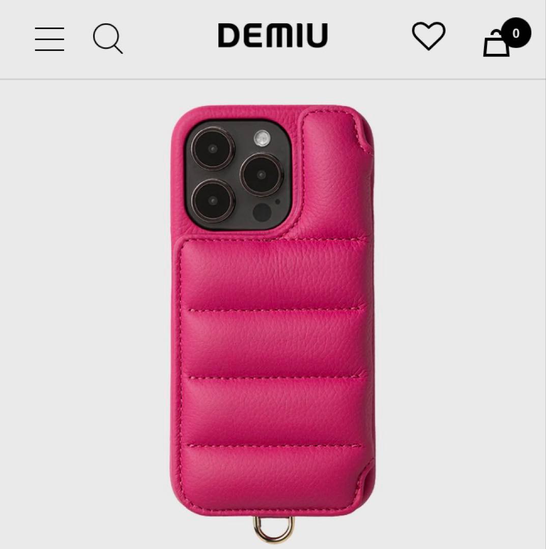 DEMIU iPhoneケース 16proMAX BALLON マゼンダ　ピンク