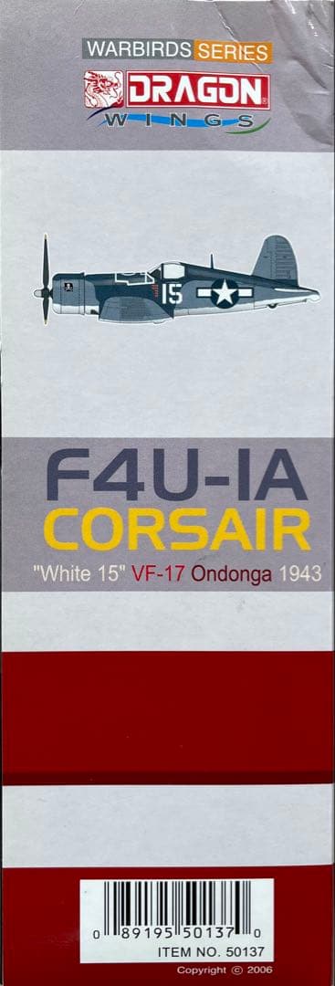 絶版新品希少 DRAGON WING/ウォーバーズ 1/72 F4Uコルセア