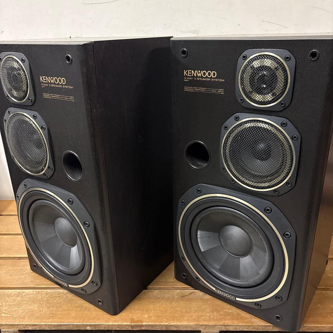 KENWOOD スピーカー 3ウェイ バスレフポート付き 黒