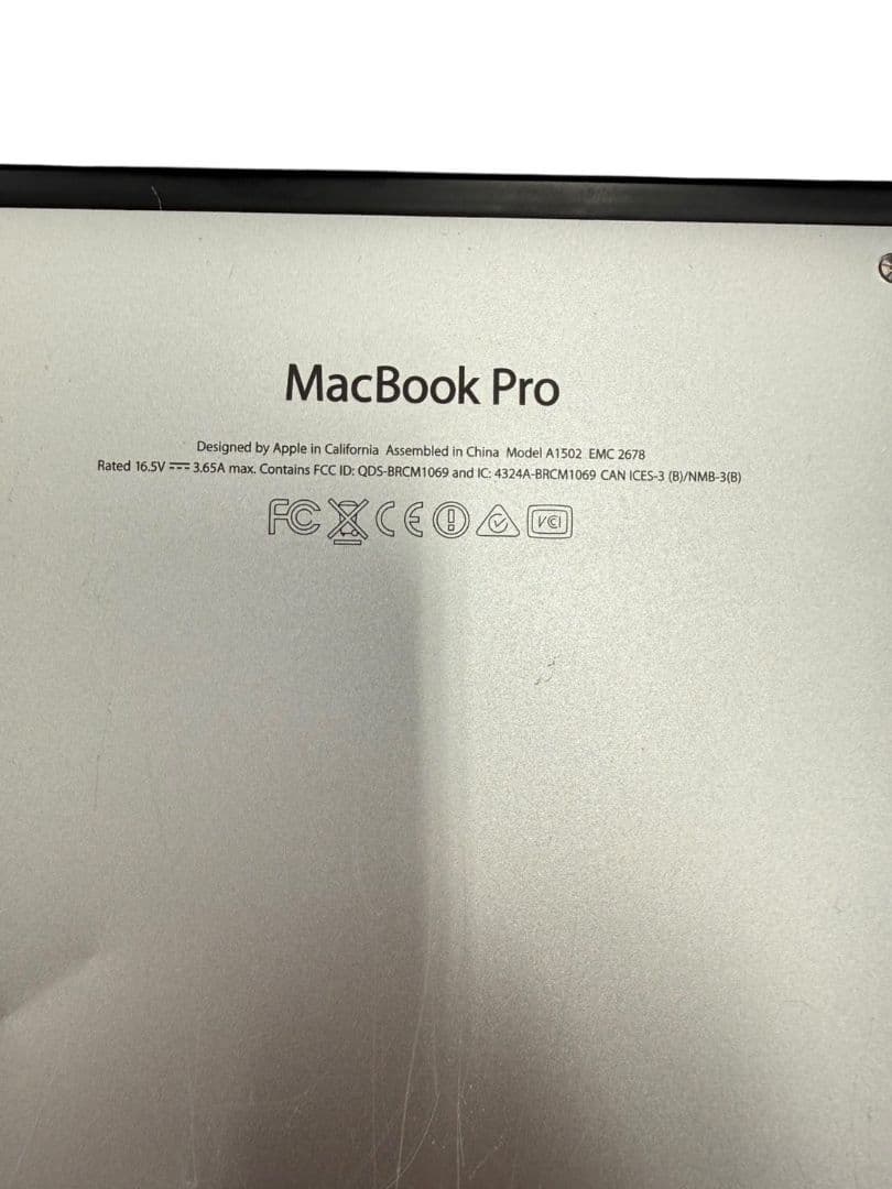 【動作品】MacBook Pro A1502 #hm