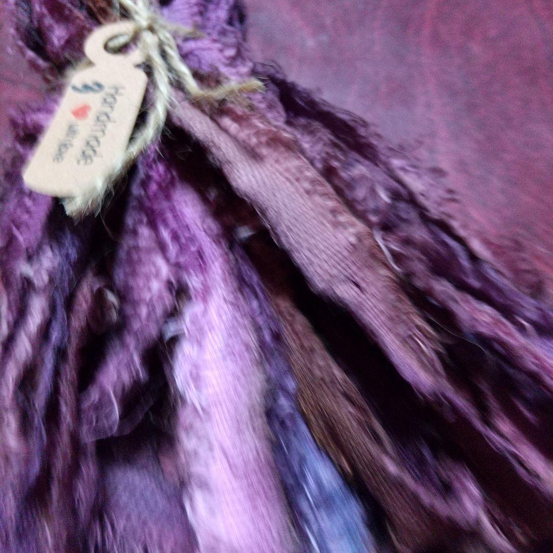 ③ジャンクジャーナル素材。生地端耳。手染め糸。変わり糸。フリンジ糸。