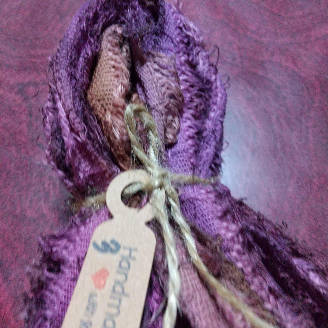 ③ジャンクジャーナル素材。生地端耳。手染め糸。変わり糸。フリンジ糸。