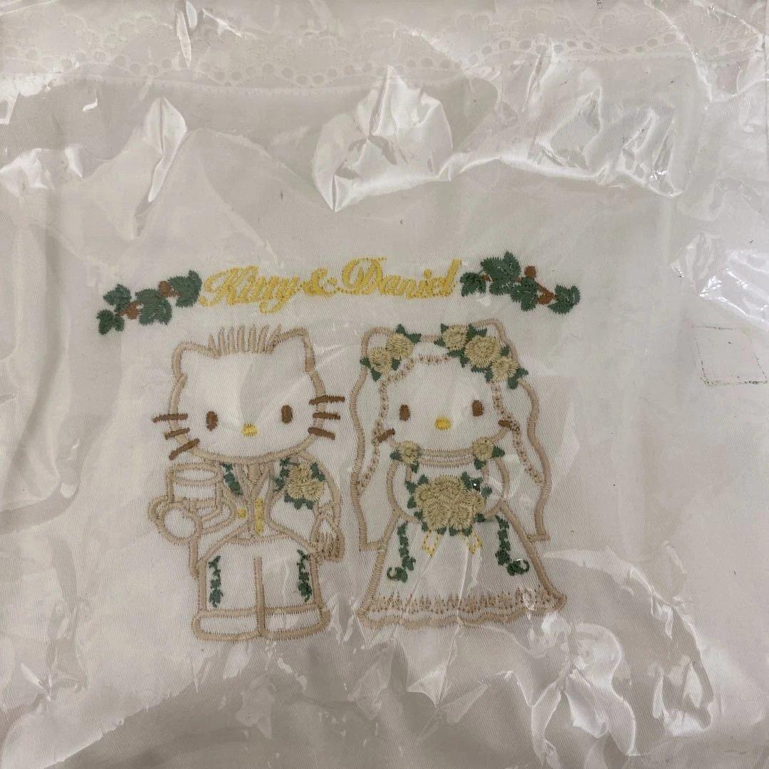 未開封 希少 2002年製 キティ＆ダニエル ウェディング エプロン 刺繍レース