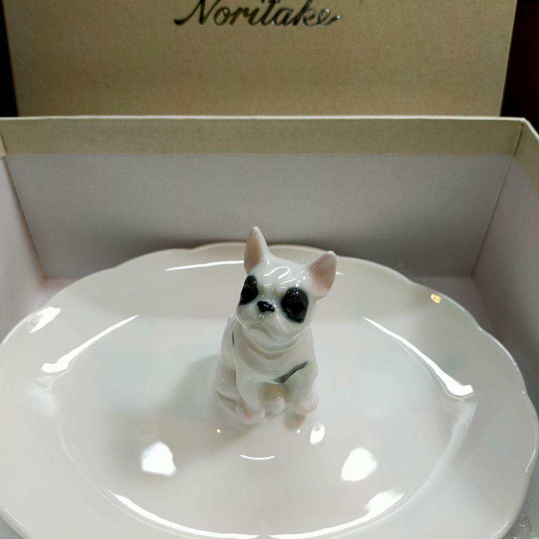 Noritake ノリタケフィギュリン付きトレイ 楕円 フレンチブル！