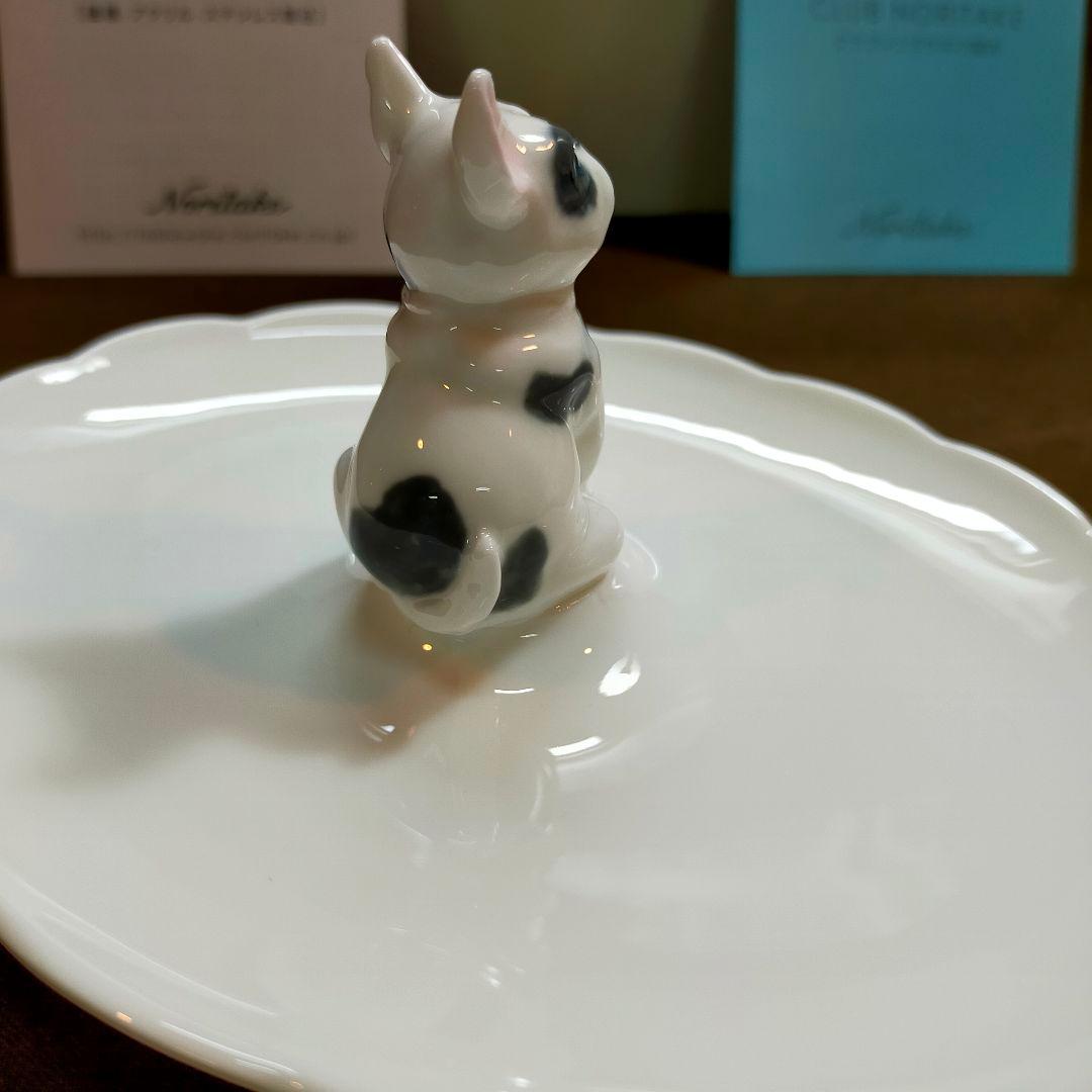 Noritake ノリタケフィギュリン付きトレイ 楕円 フレンチブル！