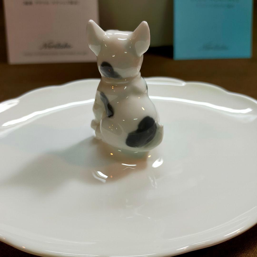 Noritake ノリタケフィギュリン付きトレイ 楕円 フレンチブル！