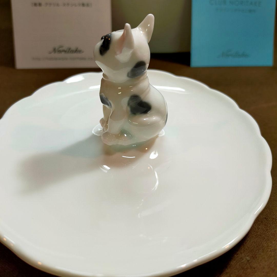 Noritake ノリタケフィギュリン付きトレイ 楕円 フレンチブル！